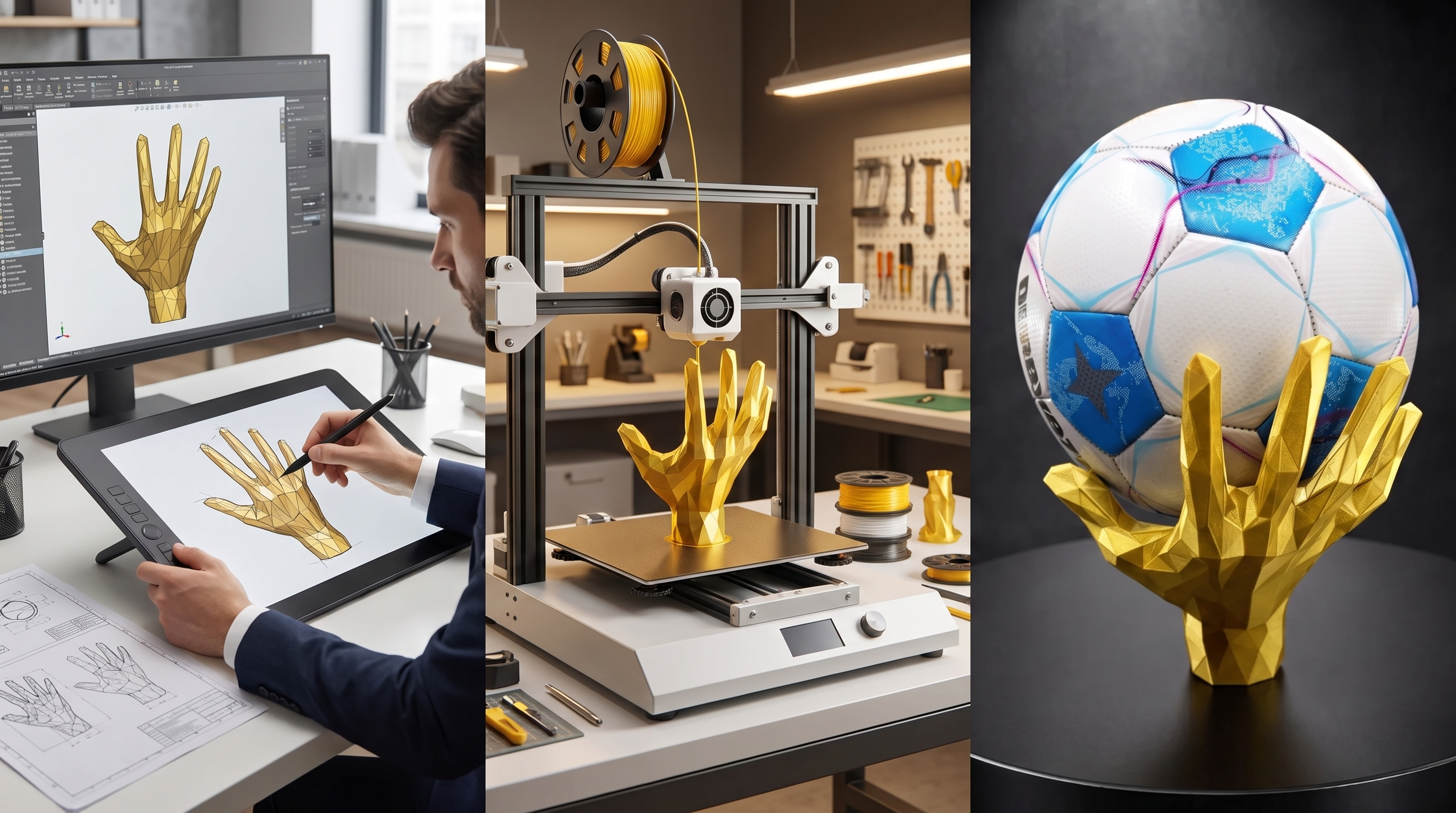 Vom digitalen Entwurf über den 3D-Druck bis zum fertigen individuellen Produkt